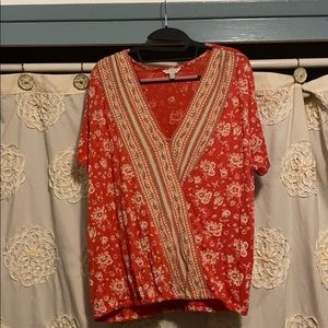 Lucky brand peasant style blouse